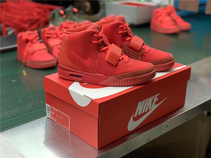 God Air Yeezy 2 Red October Real materials Limited pairs